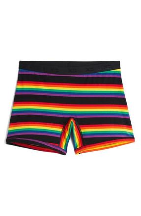 TomboyX 6-Inch No Fly Boxer Briefs in Stripe Unbound at Nordstrom, Size X-Small