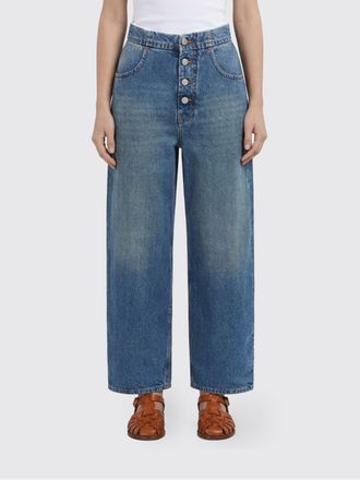 Maison Margiela Jeans a gamba larga MM6 Maison Margiela in denim di cotone