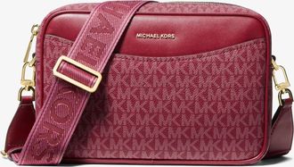 Michael Kors Bev Large Signature Logo Crossbody Bag