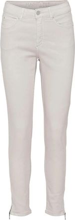 C.Ro Slim-fit broek - Dames - Slim Fit Broeken - Wit - 4XL - Katoen - Broeken