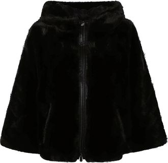 Pinko Cadetia Cape met Capuchon - Dames - Jassen - Zwart - 2XS - Jassen
