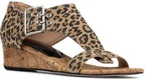 Donald J Pliner Mid Wedge Sandal in Leopard at Nordstrom Rack, Size 8.5