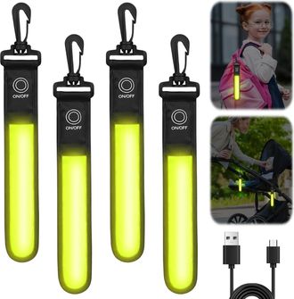 OEM Luz Led Intermitente Para Mochila Escolar, 3 Modos, Recargable Por Usb, Colgante Reflectante, Luz De Seguridad, Intermitente, Resistente Al Agua, Para