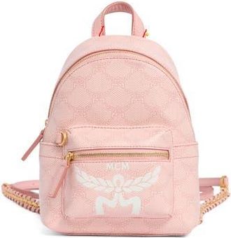 MCM Stark Lauretos Backpack in Silver Pink at Nordstrom Rack