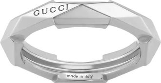 Gucci 18kt witgouden Link To Love ring - Zilver