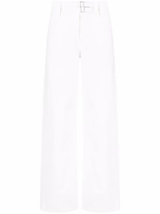 Jil Sander Jeans met wijde pijpen - Wit