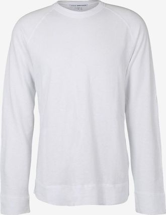 James Perse Rundhals-Sweatshirt aus geflammtem Jersey