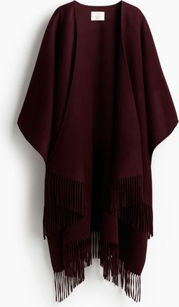 H&M Handgefertigtes Cape aus Wollmix - Red