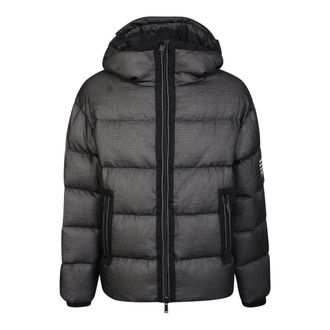 Dsquared2 Winter Jackets, male, Black, Size: 3XL Black Down Jacket with Hood