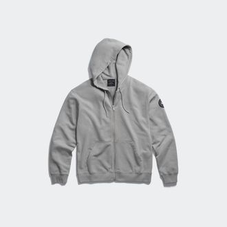 Canada Goose Chandail &agrave; capuchon &agrave; fermeture &eacute;clair pleine longueur Loon, disque noir (Hommes, Stratus Grey, TTG)
