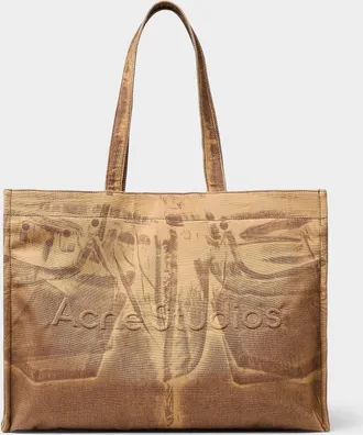 Acne Studios Printed denim tote bag