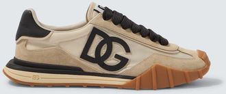 Dolce & Gabbana DG suede-trimmed sneakers