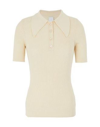 8 by YOOX RIB-KNIT S/SLEEVE POLO-NECK SWEATER