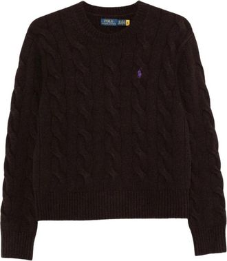 Ralph Lauren Trui - Dames - Ronde hals truien - Bruin - XS - Truien & Vesten