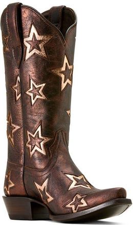 Ariat Hazen Star Snip Toe Western Boot in Bronze Dream at Nordstrom, Size 8.5