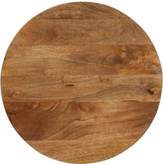 vidaXL Table Top &oslash; 50x3.8 cm Round Solid Wood Mango Vidaxl