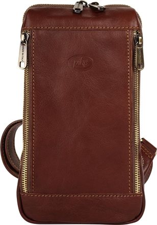 Pik&eacute; Umh&auml;ngetasche PIK&Eacute;, Herren, Gr. B/H/T: 27cm x 15cm x 6cm onesize, braun, Leder, unifarben, Taschen Umh&auml;ngetasche, echt Leder, Made in Italy