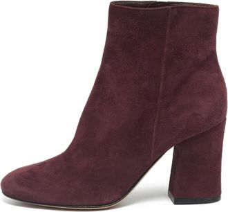 Gianvito Rossi Stivaletti Joelle con tacco largo - Rosso