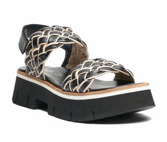 Homers Womens Tubular Double Strap Sandal In Black