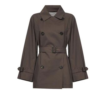 Max Mara Trench Coats, female, Brown, Size: M Calle Trench Coat