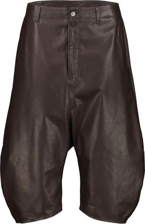 Christophe Lemaire Dropped-crotch Leather Trousers