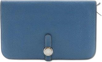 Hermès Pre-owned Wallets, female, Blue, Size: ONE SIZE Pre-owned Leather wallets