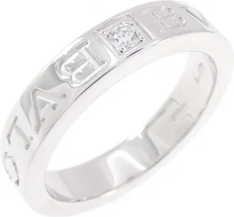 Bulgari White Gold White Gold (18K) Band Ring (Pre-Owned)