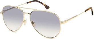 Victoria Beckham VB 1008/S/BB J5G/VM Womens Sunglasses Gold Size 58