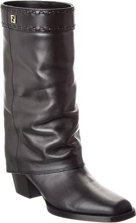 Fendi Fendi Ff Leather Boot