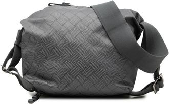 Bottega Veneta Gray Leather Shoulder Bag (Pre-Owned)