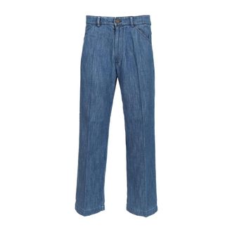 Original Vintage Heren, Jeans, Blauw, Maat: L Denim