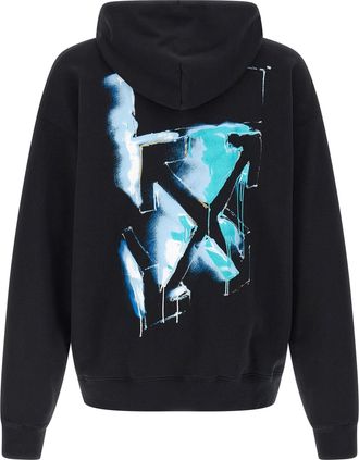 Off-white Mens Black Cotton Sweatshirt Clothing