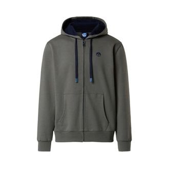 North Sails Full Zip Hoodie - Heren - Vesten met rits - Grijs - L - Katoen - Hoodies & sweatvesten
