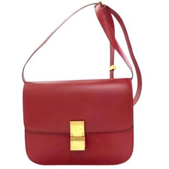 Celine Pre-owned Cross Body Bags, female, Red, Size: ONE SIZE Pre-owned Vintage Shoulder Bag