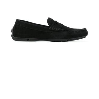 Emporio Armani Schoenen, Heren, Zwart, 41 EU, Su&egrave;de, Suede Driving Schoenen