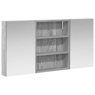 vidaXL Juego De Muebles De Ba&ntilde;o Con Estante 3 Pcs 100 X 10,5 X 50 Cm Vidaxl