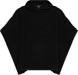 Balmain Katoenen poncho - Dames - Strandmode - Zwart - S - Katoen - Badmode