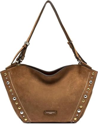 Gianni Chiarini Bloom Tote - Dames - Shoppers - Bruin - ONE Size - Su&egrave;de - Tassen
