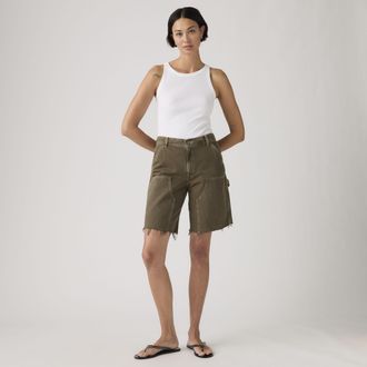Levi's Baggy Dad Utility Shorts - Womens - 23 - Brown