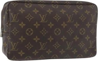 Louis Vuitton Pre-owned Clutches, female, Brown, Size: ONE SIZE Pre-owned Monogram Clutch Bag