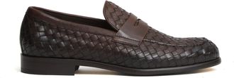 Doucal's Penny Adler Woven Leather Loafers