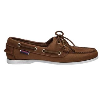 Sebago Womens/Ladies Jaqueline Nubuck Boat Shoes (Dark Brown) - Size UK 3.5