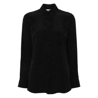 Elisabetta Franchi Mujer, Blusas y Camisas, Negro, Talla: S