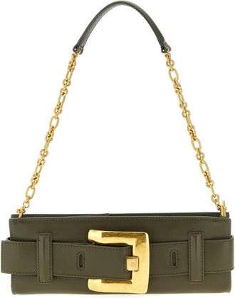 Balmain Khaki Anthem Clutch