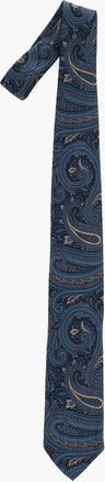 Corneliani Paisley Patterned Silk Tie size Unica