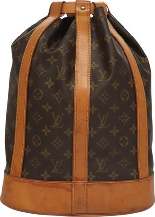 Louis Vuitton Randonnée Brown Canvas, Leather Shoulder Bag (Pre-Owned)
