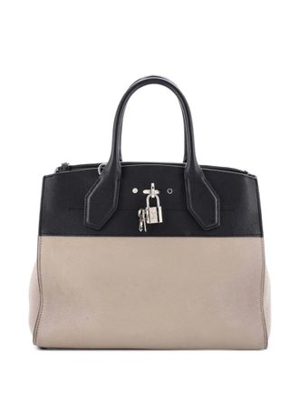 Louis Vuitton City Steamer Handbag Leather MM tote bag - Zwart