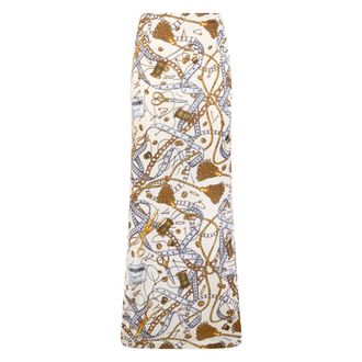Moschino Gonna Elegant Chic - Dames - Maxi Rokken - Veelkleurig - M - Rokken