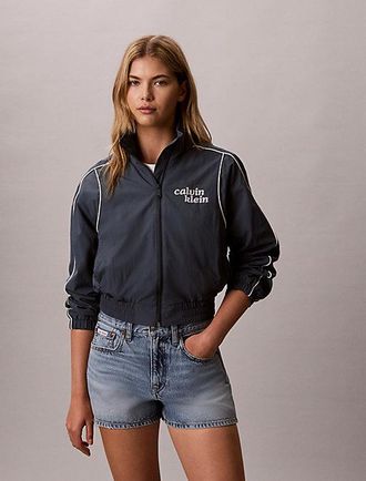 Calvin Klein Chaqueta Con Ribetes De Nailon