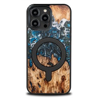 OEM Funda &Uacute;nica Bewood Para Iphone 14 Pro Max - Planetas - Tierra Con Magsafe